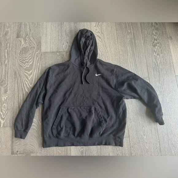 Nike Hooded Sweatshirt in Black Size XXL
