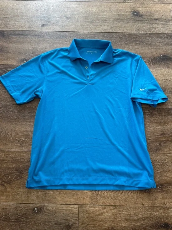 Nike golf blue‎ polo large