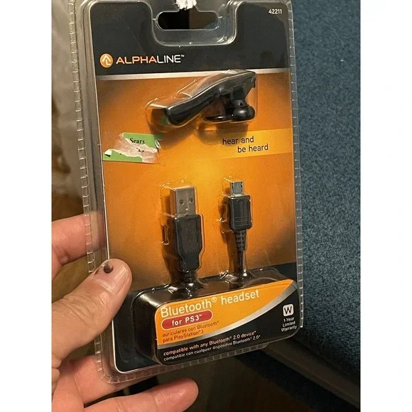 AlphaLine 42211‎ Wireless Bluetooth Headset for PS3