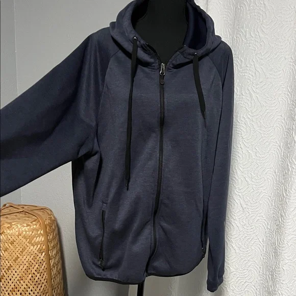 32 Degrees Men's Navy Zip Up Sweater
