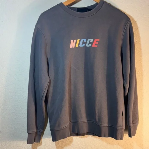 Nicce Men's‎ Charcoal Crewneck Sweater