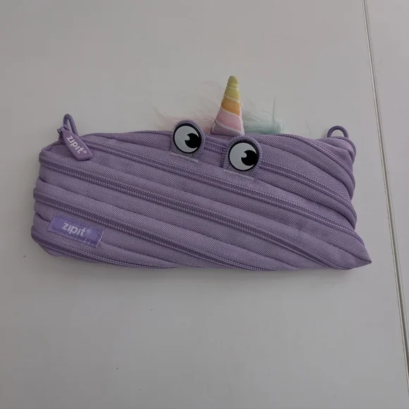 Purple Unicorn Zip It Pencil Pouch