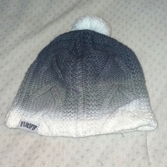 Neff gray ombre winter hat