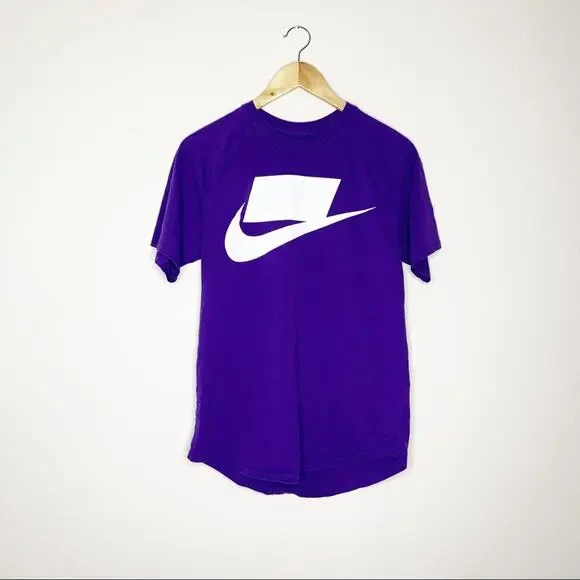 Nike Tee Unisex Small‎ Purple NSW Block Logo Futura