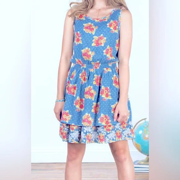 Matilda Jane 435 The Adventure Begins Top of the Class Floral Dress Size 12