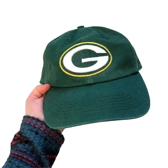 47 Green Bay Packers Logo NFL Green Cotton Sustainable Baseball Hat Cap Size M