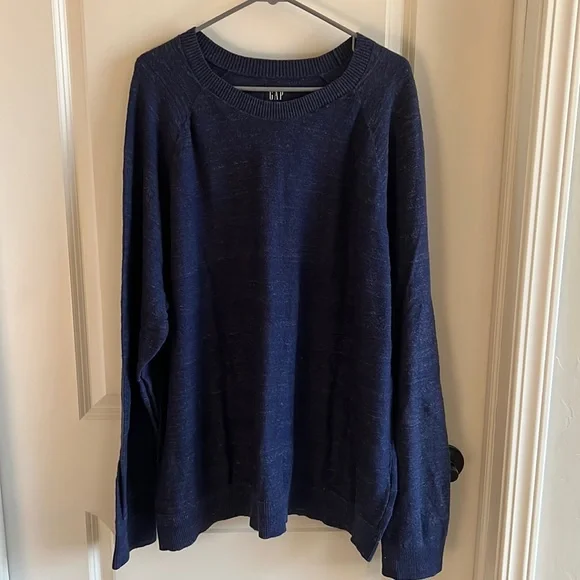 GAP Heathered Navy Blue Sweater.