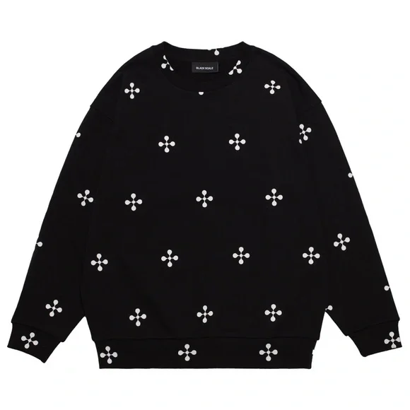 LE-NOX CREWNECK SWEATER BLACK