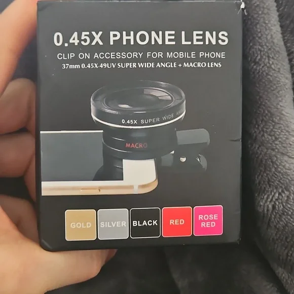 Nib Universal Black Clip-On Super Wide Angle Lens Kids