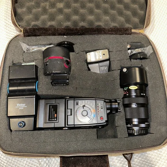 Vivitar 75-205mm f/3.8 MF MC Lens. Nikon Xenom Flash Speed light, PentaxAF, MORE