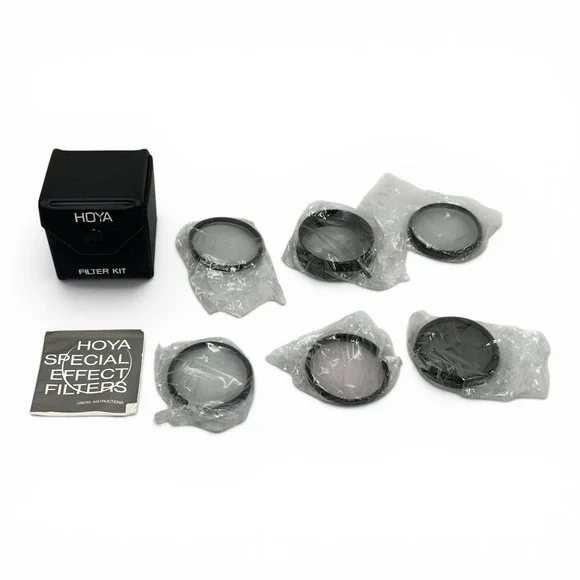 6 Pcs Hoya Filter Kit 49mm Multivision Diffuser Star-Six NDX2 UV(0) w/ Case