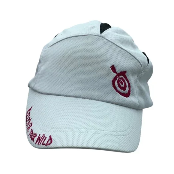 Release Your Wild Marathon‎ Performance Cap Adjustable White Burgundy OS