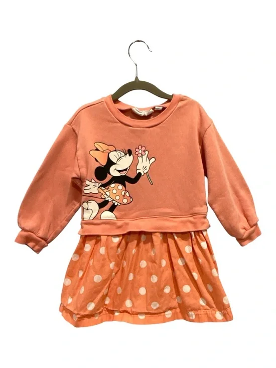 babyGap Toddler Girl Disney Minnie Mouse Sweatshirt Dress, Size 3T