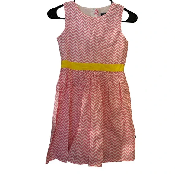 Tooby Doo New‎ York Girls Sundress Sz 12 /152 Pink White Designer Party