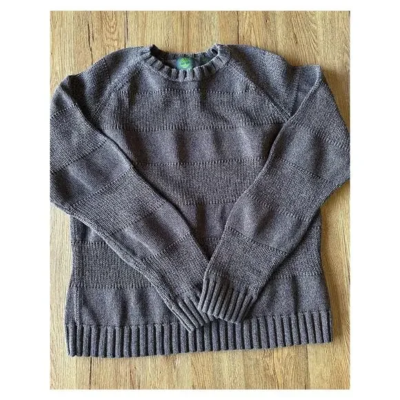 Timberland Vtg Men's Brown Chunky Knit Sweater Size Medium