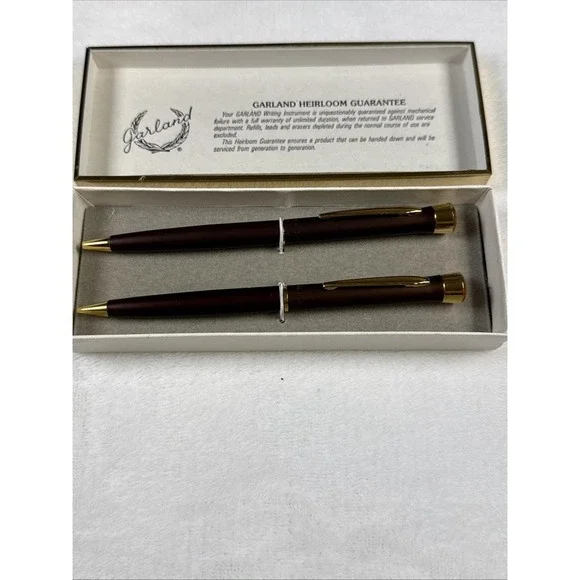 Garland Heirloom Pen & Pencil Set 6.25 Wide 2.5 Long 1 Tall