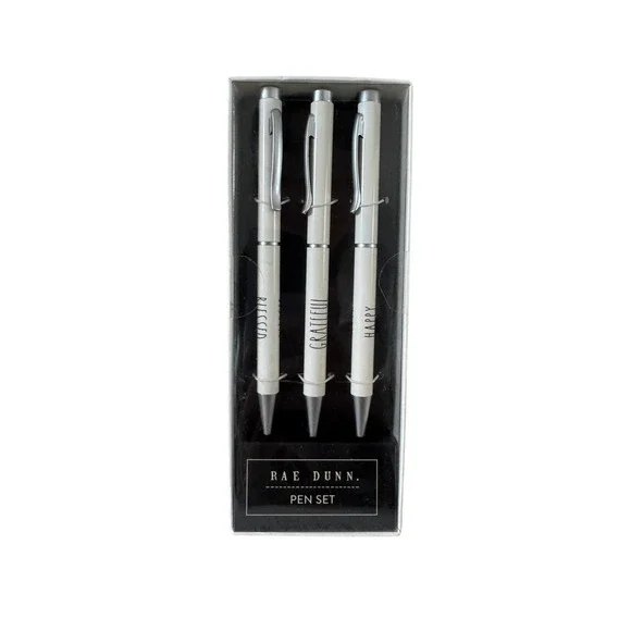 New Rae Dunn Pen Set‎ Happy Grateful Blessed