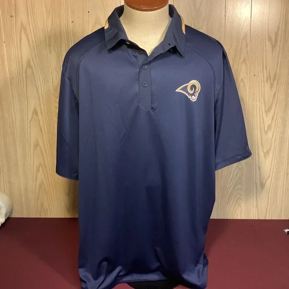 Nike NFL St. Louis Rams Football Polo Men’s shirt size 3XL