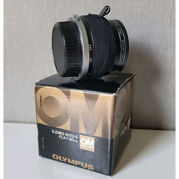 Vintage Olympus G.Zuiko Auto-S 50mm f/1.4 Lens OM Mount - Boxed w/ Vivitar...