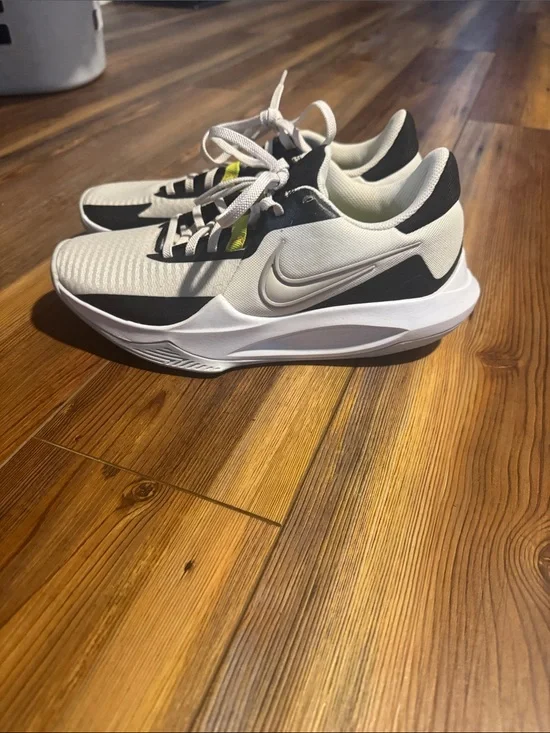 Nike Men’s Athletic Shoes - White, Black, Lime Accent