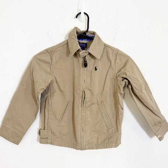Polo by Ralph Lauren Kids khaki twill zip up Jacket