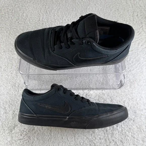 Nike SB Check Solar Canvas Shoes Black Anthracite CD6279-001 Mens Size 8 Skater