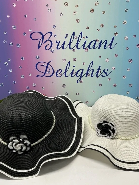 ☀️CUSTOM CAMELLIA PEARL SUMMER HAT