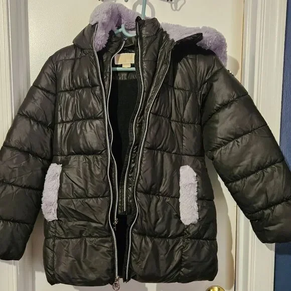 Michael Michael Khors Girls Black Puffer coat  L 10/12