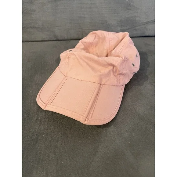 FitKicks Womens Packable Running Tennis Hat Pink Lightweight Strapback Cap