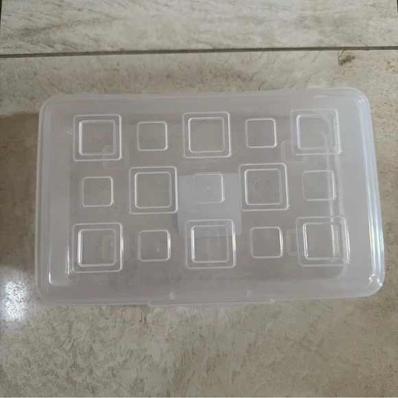New Clear Plastic Pencil Box Storage Case School Office Organizer