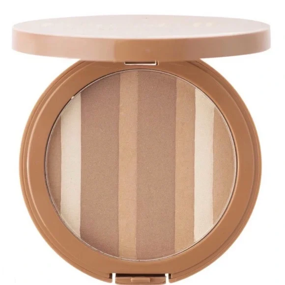 Bronze & Glow Multi-Striped Face Bronzer - Warm Tan