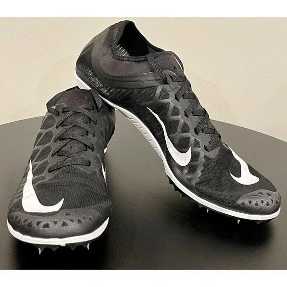 Nike Zoom Mamba 3 Track Spikes Mens Size 13 Shoes Black Volt 706617-017 w/ Bag‎