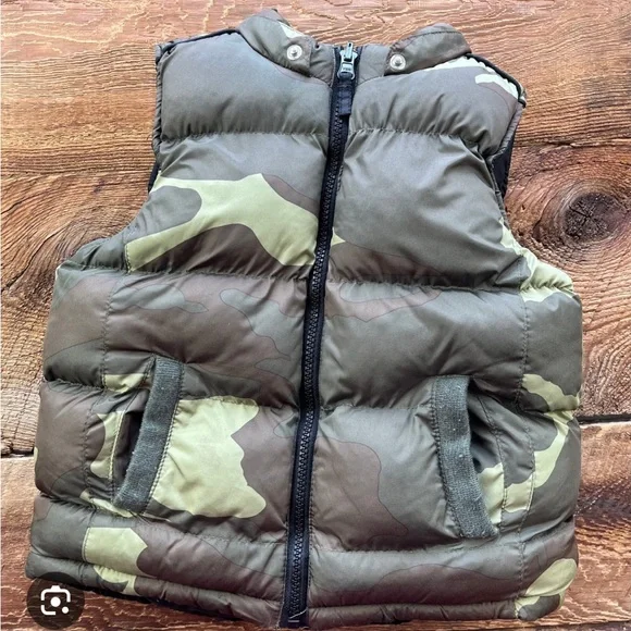 Joe Brown and Tan Puffer Vest Size 3