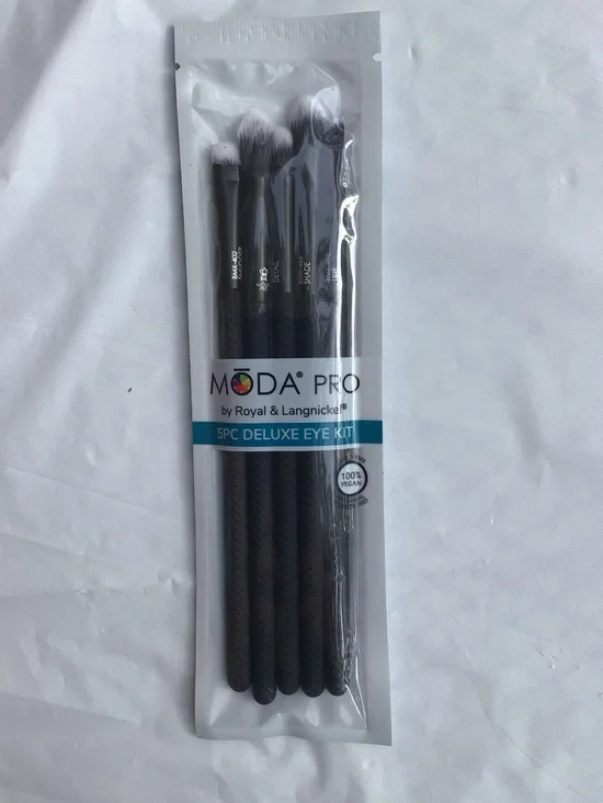 5PC Deluxe Eye Brush Kit - Black