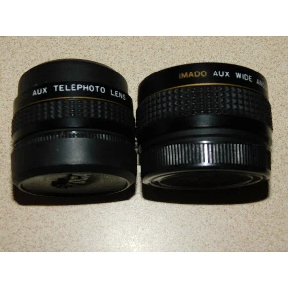 Vintage lot 2 Camera Lens Imado wide angle (See Pictures)