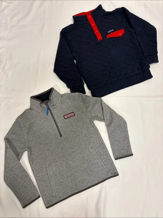 PATAGONIA AND VINEYARD VINE BOYS LONG SLEEVES S-M!