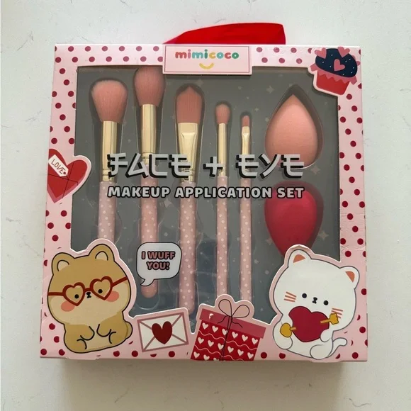 Mimicoco Face and Eye Makeup Application Set - 7 Pieces - NWB‎