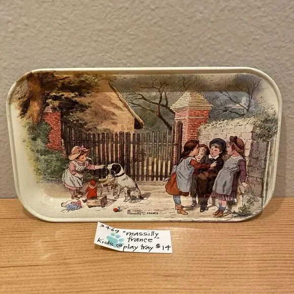 Vintage Massilly France Children's Tray‎