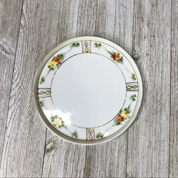 Vintage Hand Painted Nippon Porcelain Vanity Dish