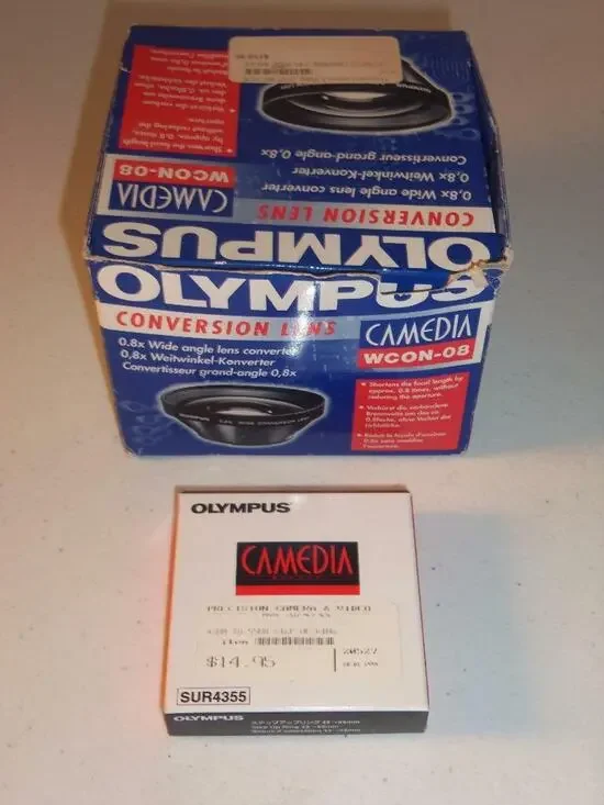 Olympus Camedia Wide Angle Conversion Lens WCON-08 Step-Up Ring -0216CD06