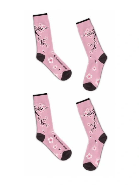 Two (2) Pairs Cherry Blossom Socks - The Kennedy Center