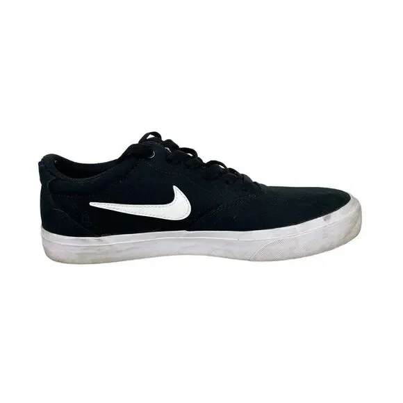 Nike SB Charge canvas skateboarding shoe sneaker CD6279-002 Size 7.5 black white