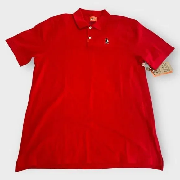 Nike Tiger Woods TW Fist Pump Golf Polo Red Masters DC0347-657 Mens size M New