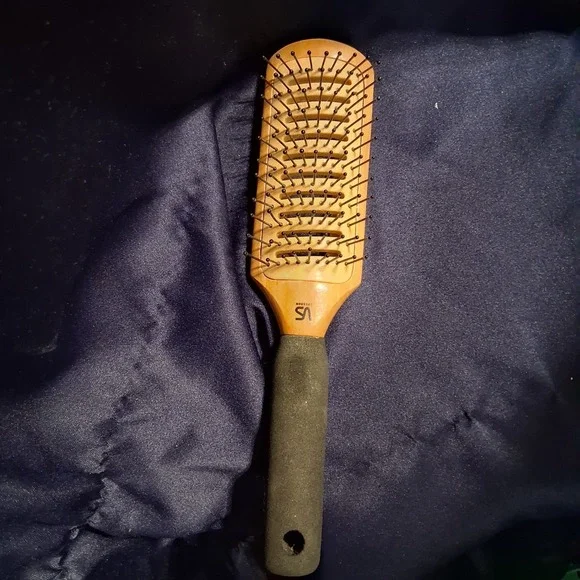 Vintage Vidal Sassoon Wooden Vent Hairbrush‎ Foam Handle 90s Y2K EUC