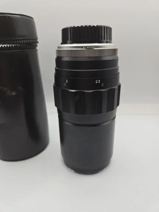 Minolta MC Tele Rokkor QF 1:3.5 200mm zoom lens f/3.5 filter caps & case MF