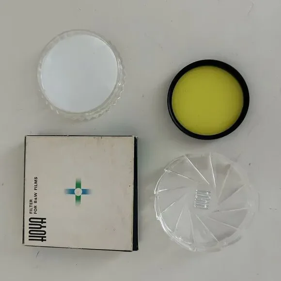 Hoya 49mm K2 Yellow Filter for B&W Film Vtg Japan w Case Box Pre-Owned Vintage