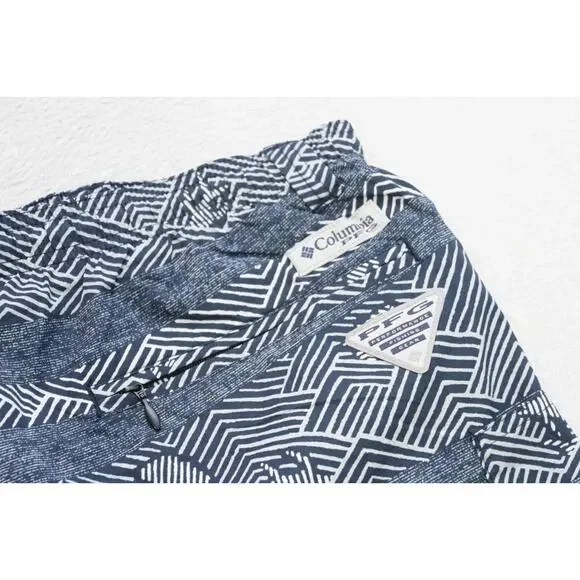 Columbia PFG Swim Trunks Omni-Shade Fishing Shorts Tribal 6