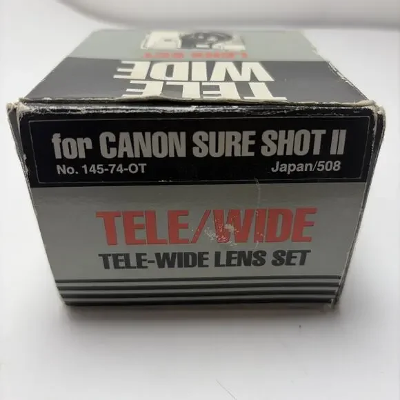 Amcam Prinz Tele Wide Lens Set for Canon Sure Shot II, No. 145-74-OT, Japan