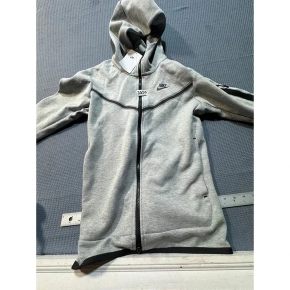 Nike Tech Fleece Full-Zip Hoodie Mens Size S Heather Grey