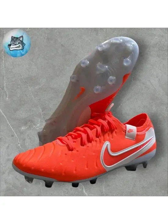 Nike Tiempo Legend‎ 10 Elite FG Soccer Cleats Hot Lava Mens Size 5 DV4328-800